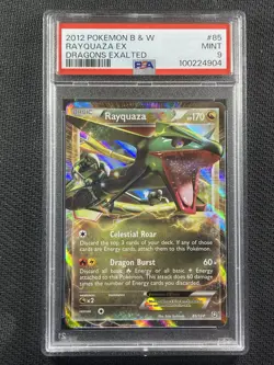 Pokemon Cards PSA 9 Mint Rayquaza Ex Dragons Exalted B&W 2012 85/124 - Image 1