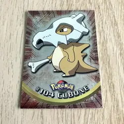 Topps Pokemon Foil Card TV Animation Series 2 Blue Logo #104 Cubone - Image 1