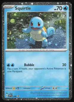 Squirtle - (Cosmos Holo) 048 Holo SV: Scarlet & Violet Promo Cards Near - Image 1