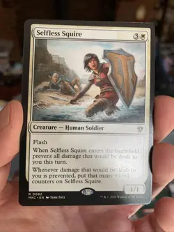 Selfless Squire 0082 Non Foil Rare Murders at Karlov Manor MTG Near Mint - Image 1