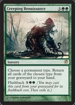 1x Creeping Renaissance Light Play MTG Magic - Kid Icarus - - Image 1
