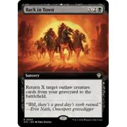 BACK IN TOWN (EXTENDED ART) X4 Outlaws Of Thunder Junction: Commander Magic MTG - Image 1