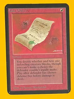 MTG FALSE ORDERS Alpha (OldManMTG 011-974) - Image 1