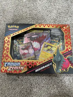 Pokemon TCG Crown Zenith Collection Box Regidrago V Sealed Pokemon Brand New USA 820650851834 - Image 1