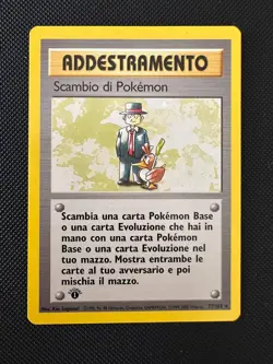 SCAMBIO DI POKEMON 77/102 PRIMA 1 EDIZIONE SET BASE CARTA POKEMON ITA - Image 2