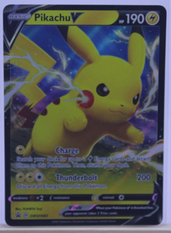 Pokemon TCG Pikachu V SWSH Black Star Promos SWSH061 Holo Promo Shining Fates - Image 1