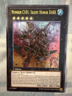 Number C101: Silent Honor DARK (UTR) LVAL-EN046 Legacy of the Valiant-1st Ed - Image 1