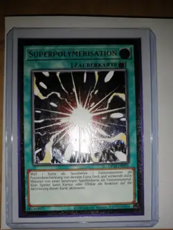 Yugioh! Super Polymerization OP15-DE001 Ultimate Rare Near Mint - Image 1