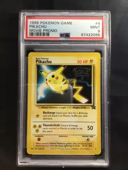 Pokemon Cards: Wizards Black Star Promo: Pikachu 4 PSA 9 - Image 1