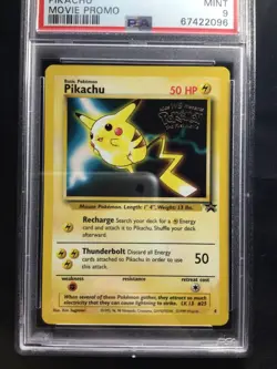 Pokemon Cards: Wizards Black Star Promo: Pikachu 4 PSA 9 - Image 2