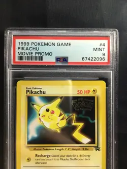 Pokemon Cards: Wizards Black Star Promo: Pikachu 4 PSA 9 - Image 3
