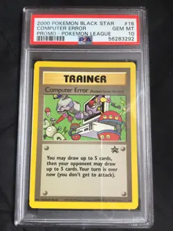 Pokemon Cards: Wizards Black Star Promo: Computer Error 16 PSA 10 - Image 1