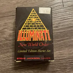 Illuminati 1995 INWO New World Order Unlimited Starter deck Pack Card Game USED - Image 1