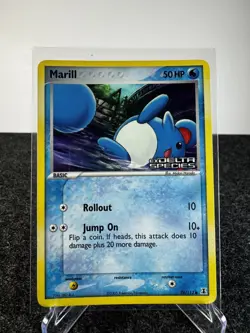 Marill 76/113 - Ex Delta Species Reverse Holo Common Pokemon Card - M - Image 1