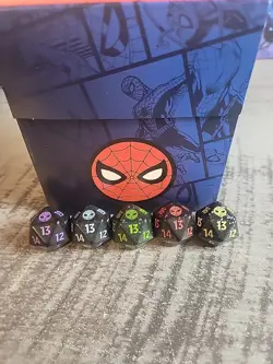 Magic The Gathering Spider-Man Spiderman Spin Down Dice Set of 5 - Image 1