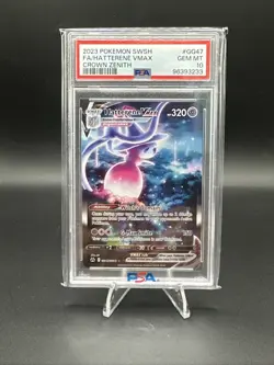 PSA 10 2023 Pokemon SWSH FA/Hatterene VMAX #GG47 Crown Zenith - Image 1