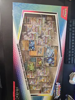 Pokemon TCG SV Prismatic Evolutions Lucario EX & Tyranitar EX Premium Collection - Image 2