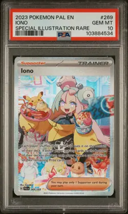 2023 POKEMON PAL EN-PALDEA EVOLVED #269 IONO SPECIAL ILLUSTRATION RARE - Image 1