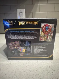 Pokemon TCG Mega Evolutions Enhanced Booster Box PKMN Center + 2 PC ETB in hand - Image 4