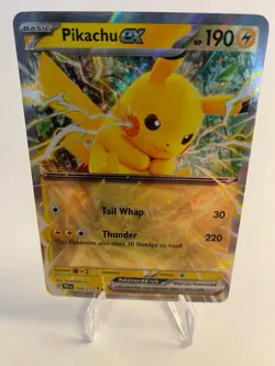 Pokemon Pikachu EX 028/131 Prismatic Evolutions English Near Mint - Image 1