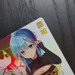 FANTASY SHRINE Re:Zero REM Anime Collectible Signed Style HolofoiI Card R116 - Image 2