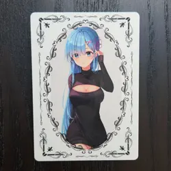FANTASY SHRINE Re:Zero REM Anime Collectible Signed Style HolofoiI Card R116 - Image 5
