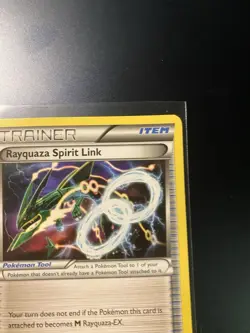 Rayquaza Spirit Link Trainer Pokemon Card 87/108 XY Roaring Skies - Image 3