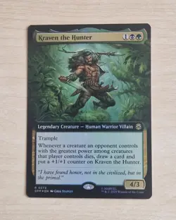 Kraven the Hunter #0273 Extended Art Foil Rare Card - Marvel Spiderman 2025 - Image 1