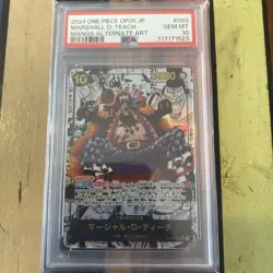 One Piece Card Blackbeard Comic Super Parallel OP09-093 PSA10 SR Rare - Image 1
