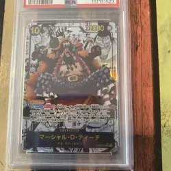 One Piece Card Blackbeard Comic Super Parallel OP09-093 PSA10 SR Rare - Image 3