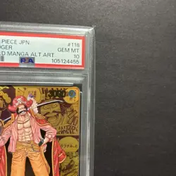 One Piece Card Gol D Roger Comic Super Parallel OP09-118 PSA10 Rare - Image 4