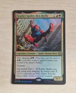 Scarlet Spider, Ben Reilly #0142 Foil Rare Card - MTG Marvel Spiderman 2025 - Image 1