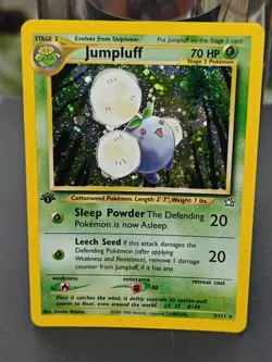 Pokemon Card: Neo Genesis 1st Edition Rare Holo: Jumpluff 7/111 - Image 1