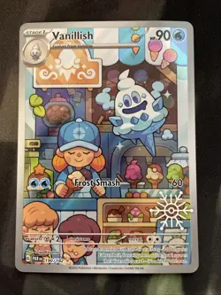 Vanillish 190/182 SV04: Paradox Rift Holo Pokemon Card Full Art Water Type - Image 1