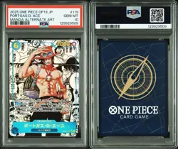 One Piece Portgas D Ace Inherited Will Comic Art PSA10 Card - Image 3