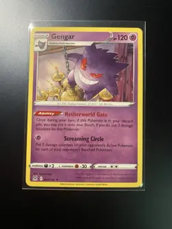 Pokemon TCG Gengar 066/196 Lost Origin Holo Rare Card 2022 - Image 1