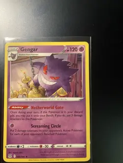 Pokemon TCG Gengar 066/196 Lost Origin Holo Rare Card 2022 - Image 3