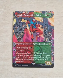 Scarlet Spider, Ben Reilly #0214 Rare Borderless Card MTG Marvel Spiderman 2025 - Image 1