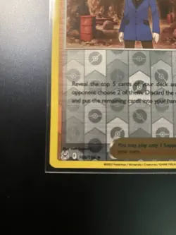 Riley #166/196 Lost Origin Reverse Holo Pokemon Supporter Card 0912 #58 - Image 5