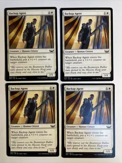 4x Mtg Streets Of New Capenna Backup Agent NM/M Magic The Gathering - Image 1