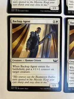 4x Mtg Streets Of New Capenna Backup Agent NM/M Magic The Gathering - Image 2