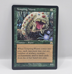 Tempting Wurm NM Regular #291 MTG Onslaught - Image 1