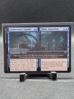 Underwater Tunnel // Slimy Aquarium - Duskmourn: House of Horror #0079 MTG Magic - Image 1