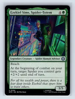 Ezekiel Sims, Spider-Totem #100 Regular Uncommon MTG 2025 Marvel's Spider-Man - Image 1