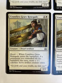 4x Mtg Aether Revolt Countless Gears Renegade NM Magic Karte Magic The Gathering - Image 2
