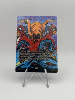 Saw in Half 0021 Borderless MTG Spider-Man Non-Foil NM/M - Image 1