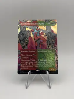 MTG Marvel Scarlet Spider Ben Reilly Rare #214 Foil Spider-Man Hero - Image 1