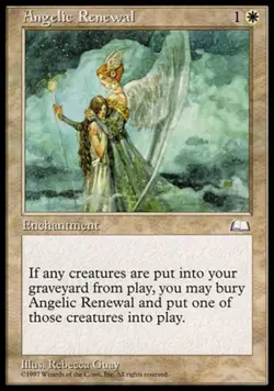 Angelic Renewal - Medium Play MTG Weatherlight - Image 1