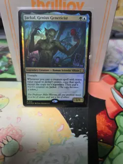 Jackal Genius Geneticist FOIL NM/M MTG Spiderman Magic Card - Image 1