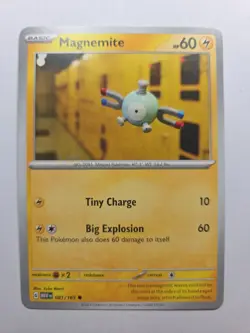 Magnemite 081/165 Sv: Scarelet And Violet Common Non Holo Near Mint Pokemon Tcg - Image 1